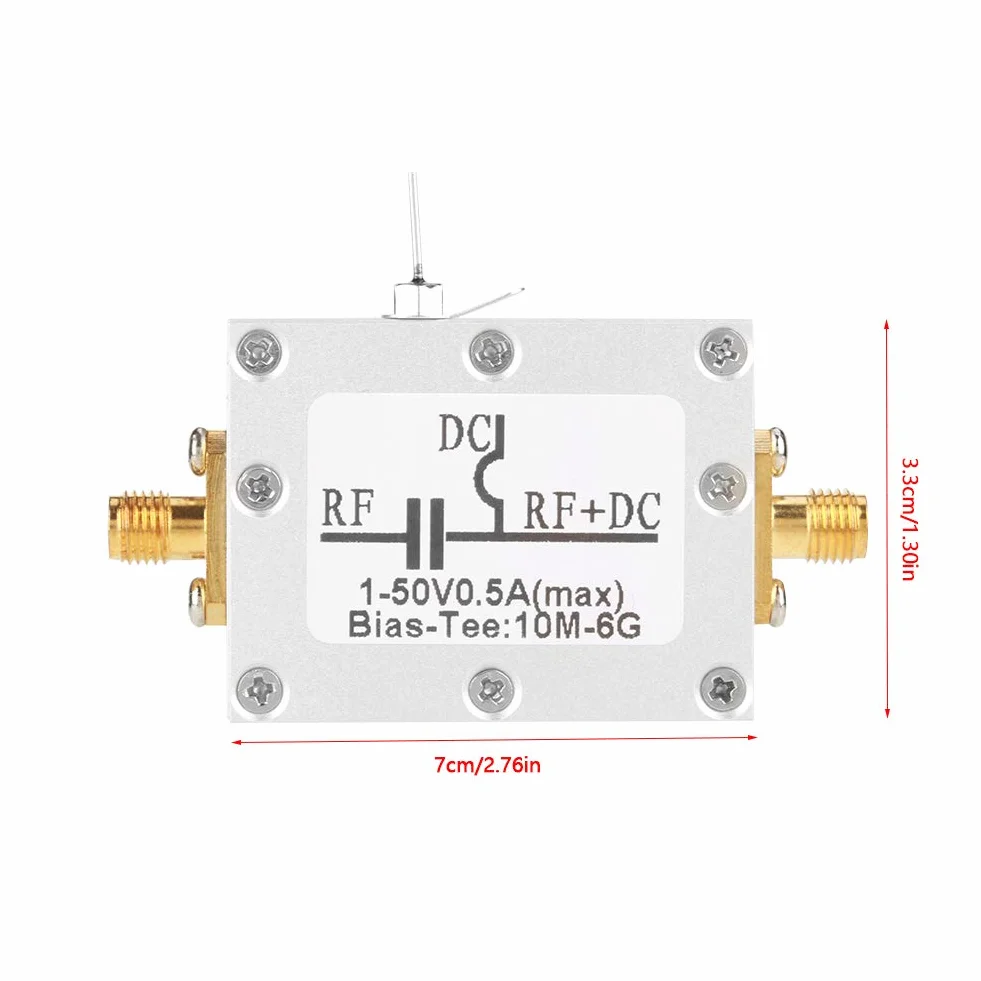Zetiling Bias T a Banda Larga 10MHz-6GHz Amplificatore a Basso Rumore Modulo Frequenza Coassiale