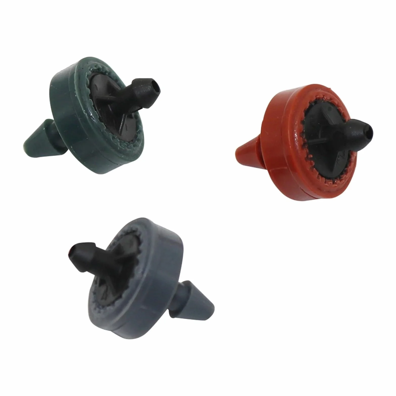 Emettitori per Irrigazione a Goccia Mini gocciolatore autocompensante da 2L/H, 4L/H, 8L/H, raccordi for irrigazione giardino e serra 4/7 mm, 500 pezzi(Red 2L)