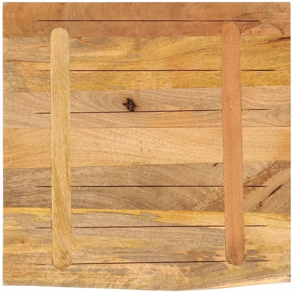 vidaXL Piano Tavolo 80x80x2,5 cm Legno di Mango Grezzo, Sostituzione Tavolo da Pranzo