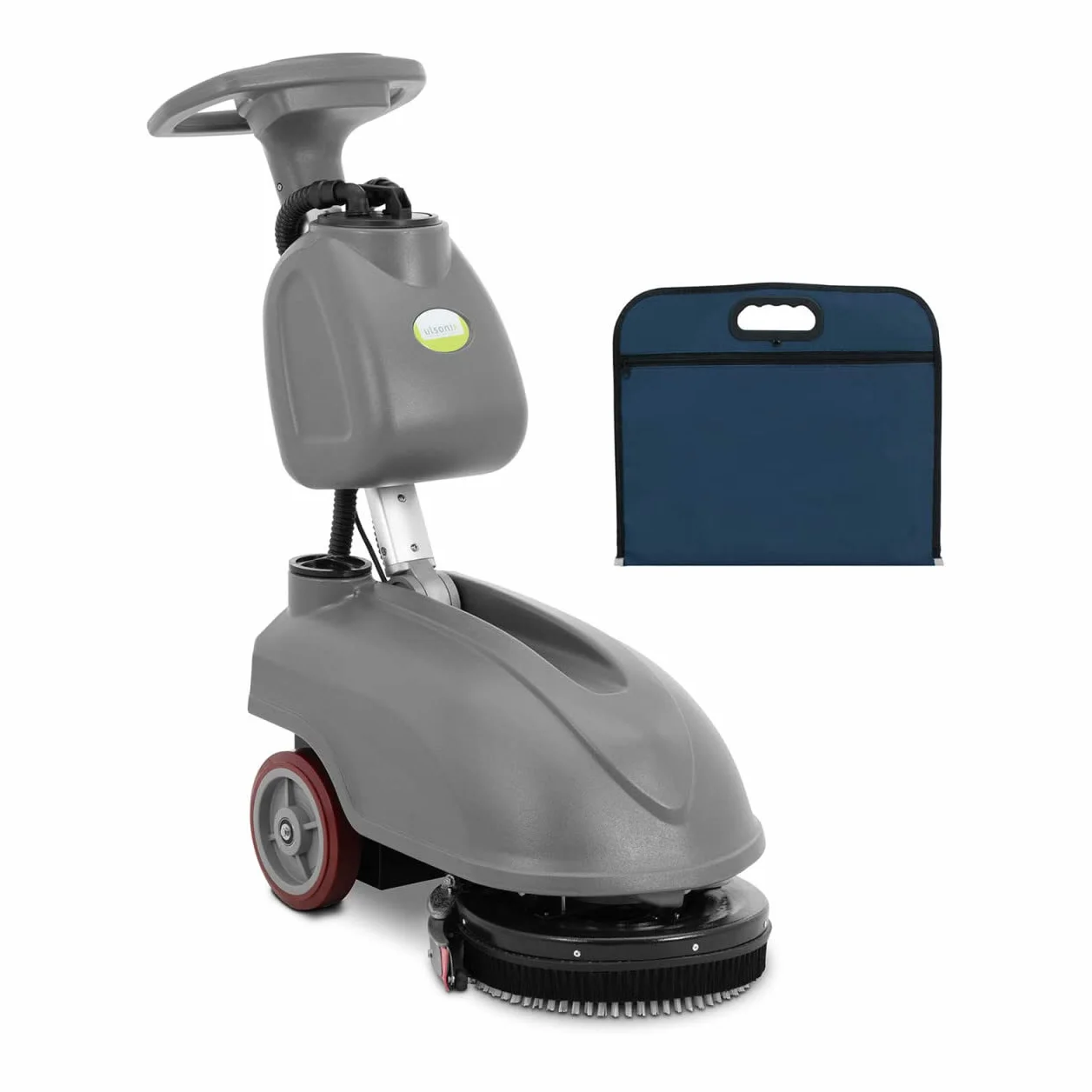 Macchina per la pulizia dei pavimenti/aspirapolvere a batteria, 35 cm, 1350 m²/h, 200 giri/min, 1,5 h, durata di funzionamento: 7 + 12,8 l, funzionamento a mano, manico regolabile in altezza,