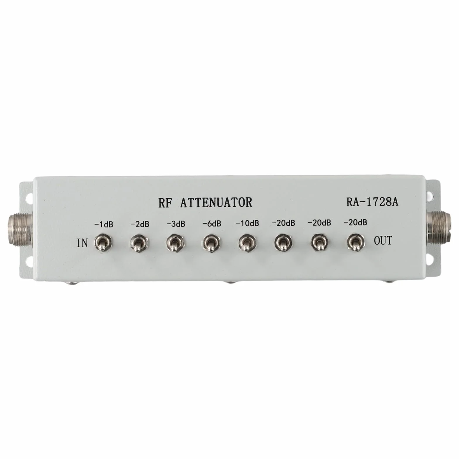 Attenuatore a passo variabile 82dB 1dB passo 50 Ohm RA 1728A 250MHz per trasmettitori radio