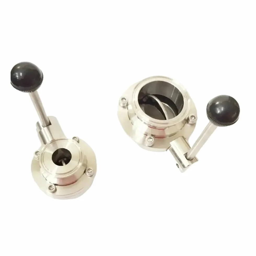 RTRCAGAKKM Adatto for Tubo OD 108 mm 4,25" x valvola di Controllo del Flusso a Farfalla Sanitaria Tri Clamp da 4" in Acciaio Inox SUS 304 for la Produzione di Birra in casa