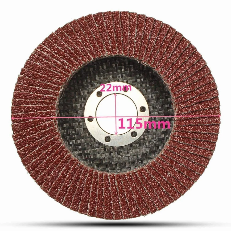 Dischi Lamellari Per Molatura Legno E Metallo 5 Pezzi 80 Grana 115x22mm - 00006