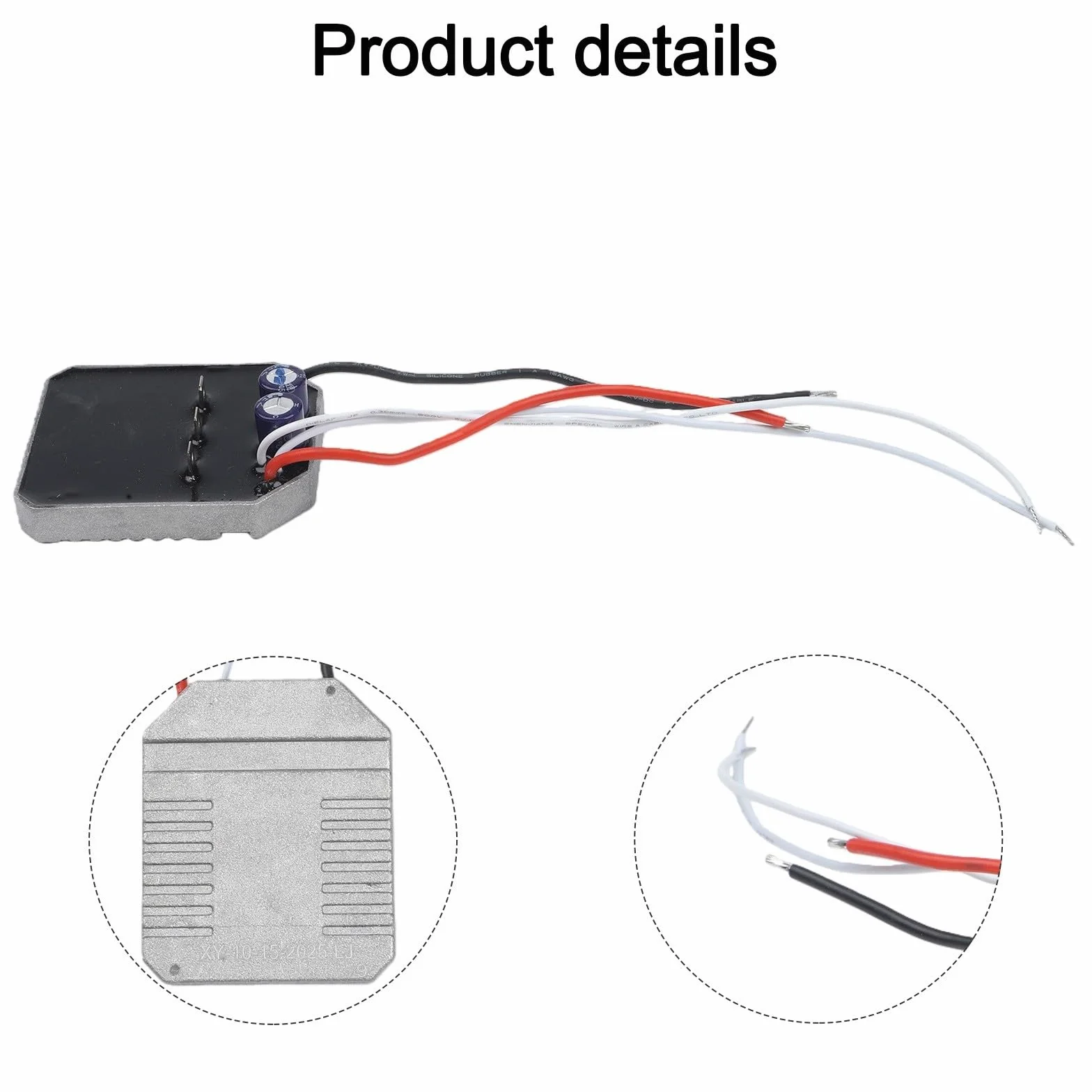 Scheda di controllo motosega a batteria 55 A 21 V 60x50x7 mm nero