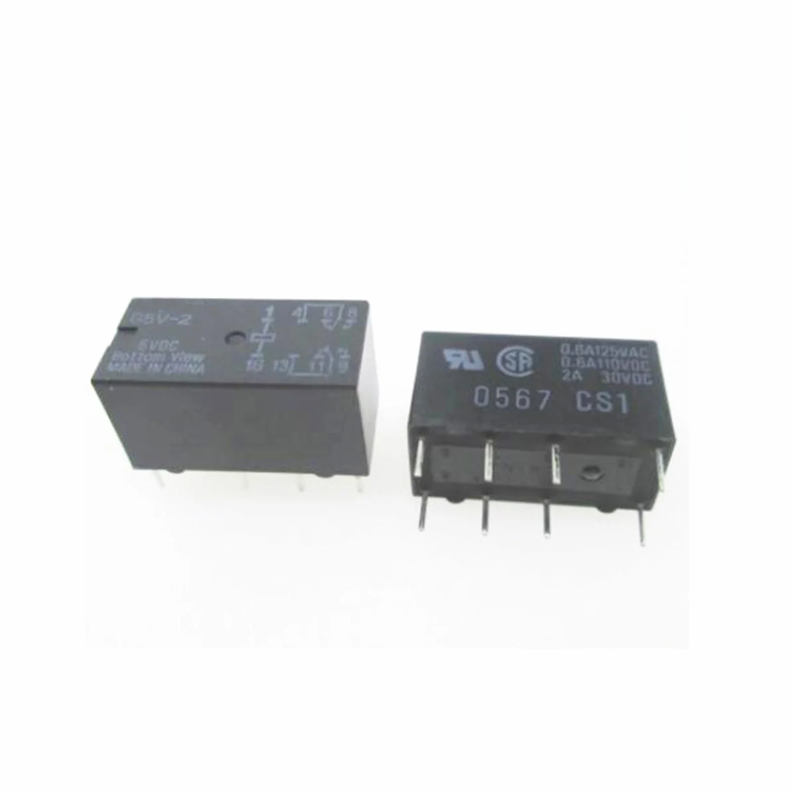 Relè 5V G5V-2-5VDC G5V-2 5VDC G5V2 DC5V 8PIN(10pcs)