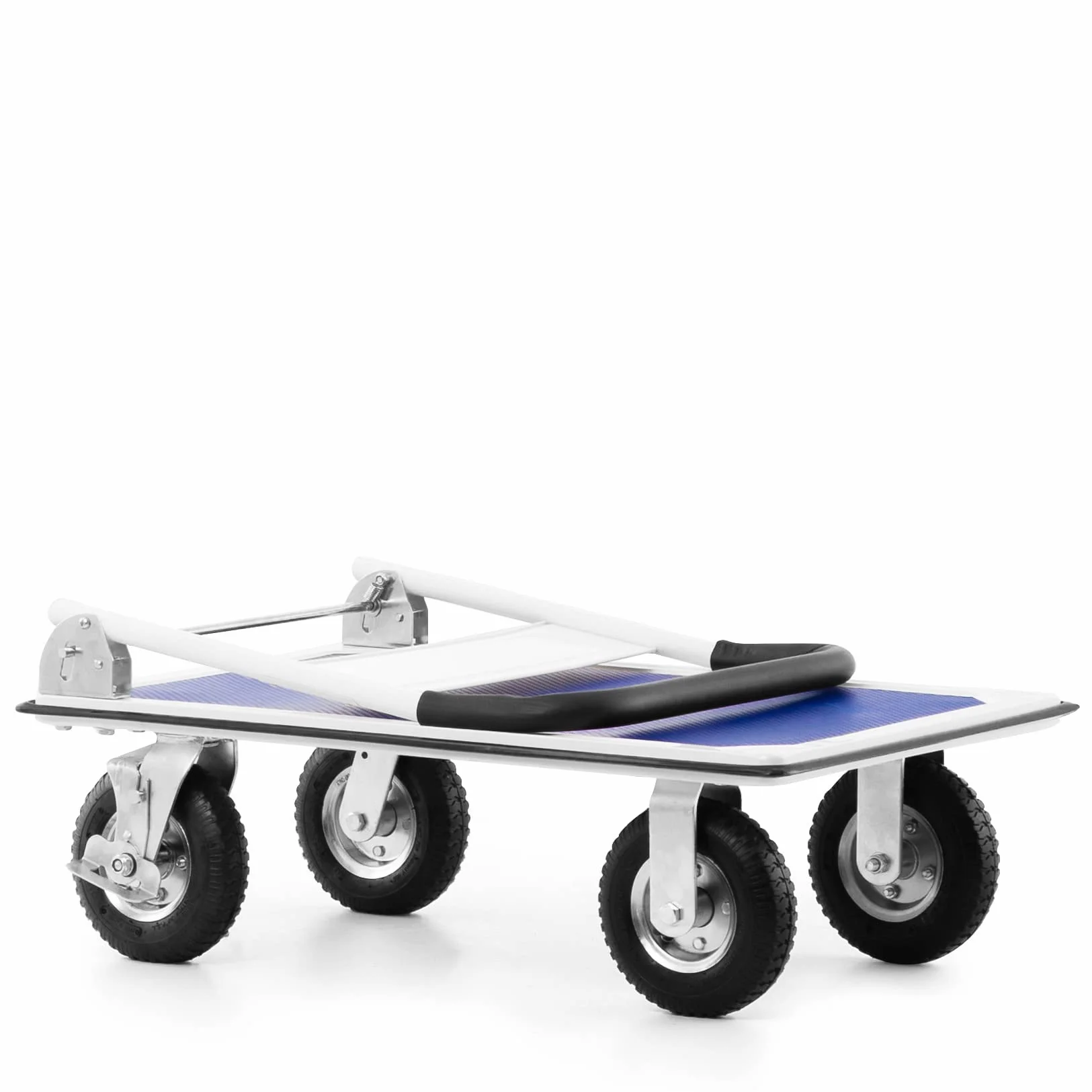 Pallit CARRY-R Carrello a Piattaforma Pieghevole - Portata 300 kg, Ruote Pneumatiche, Piano 880x580 mm, Carrello per Trasporto con Pianale Antiscivolo