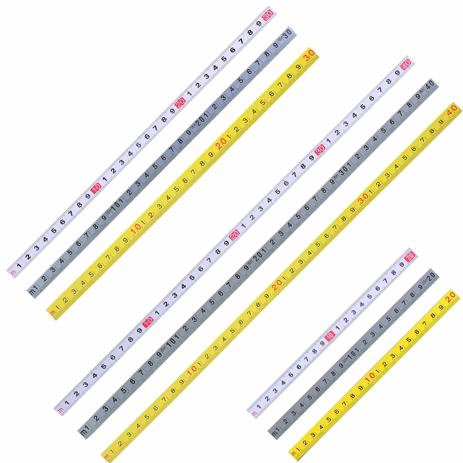 Scala morbida 20/30/40 Cm Insegnante di Misurazione Adesivo Supportato Flessibile Metro A Nastro Per Artigianato Domestico Con Alta Precisione