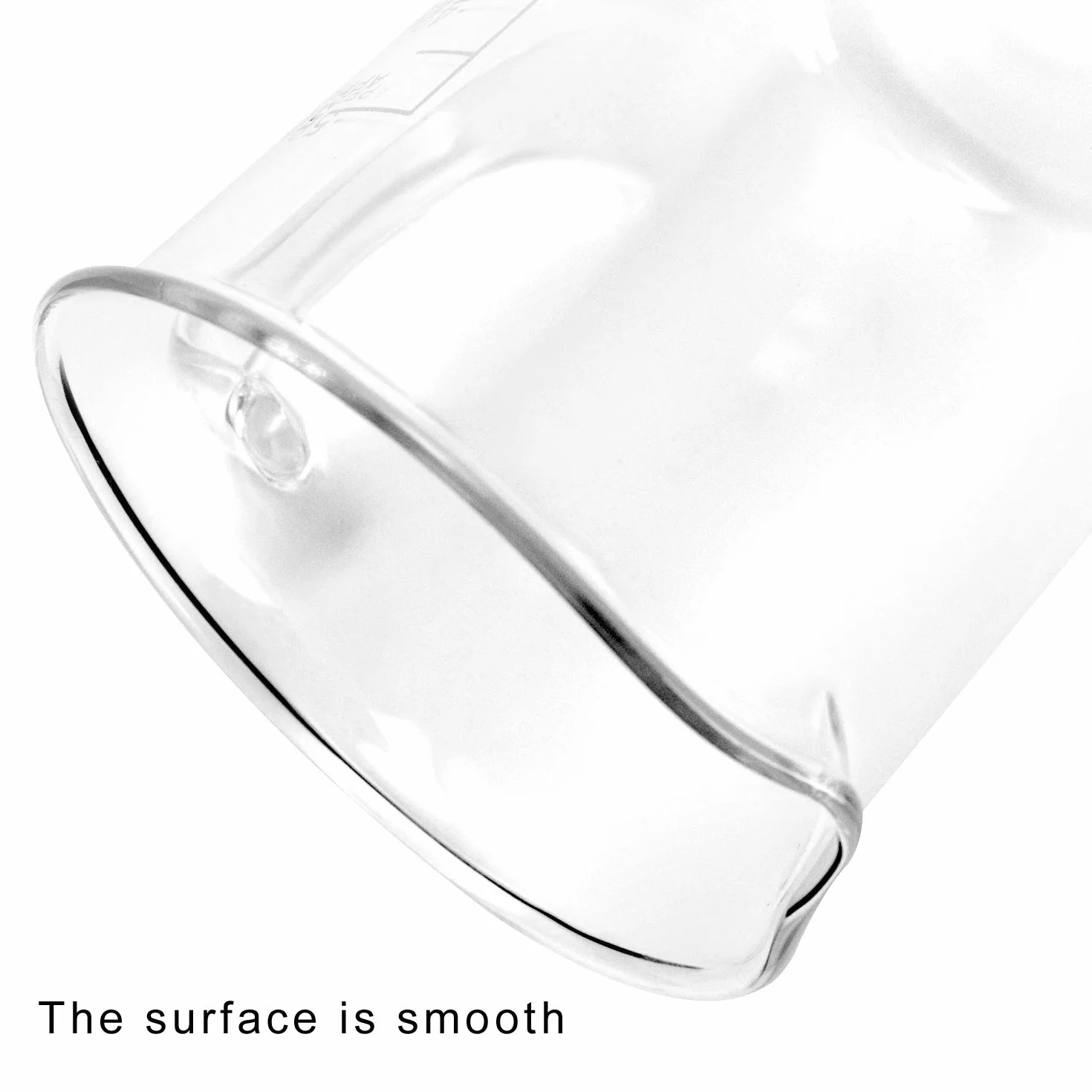 QWORK® - Becher da 500 ml con manico,con graduati,in vetro borosilicato