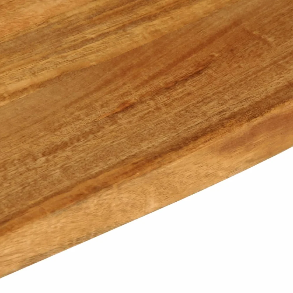 vidaXL Piano Tavolo Bordi Vivi 110x60x2,5cm Legno Massello di Mango