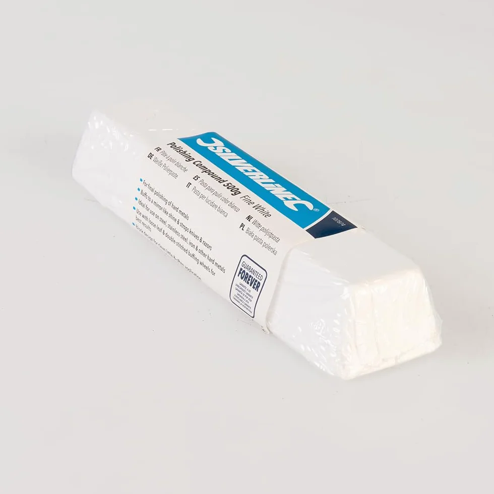 Silverline - Pasta per lucidare 500 g Fine, bianca (107874)