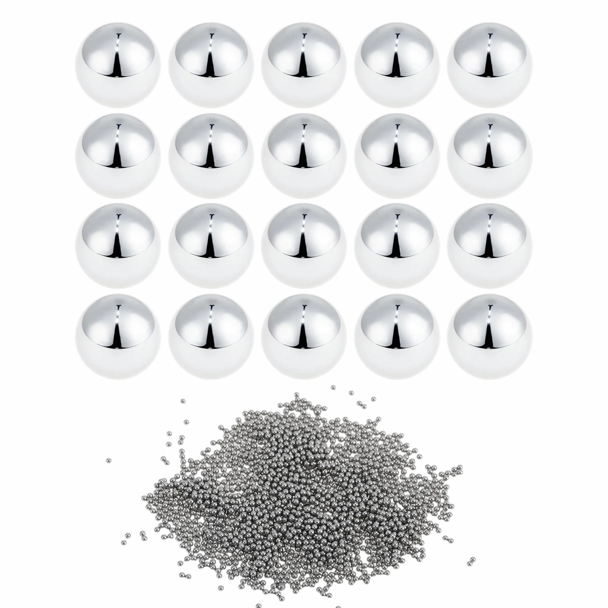 ABSOPRO 1500 Pezzi Sfere Acciaio Inox Cuscinetti Precisione 1.0mm Argento