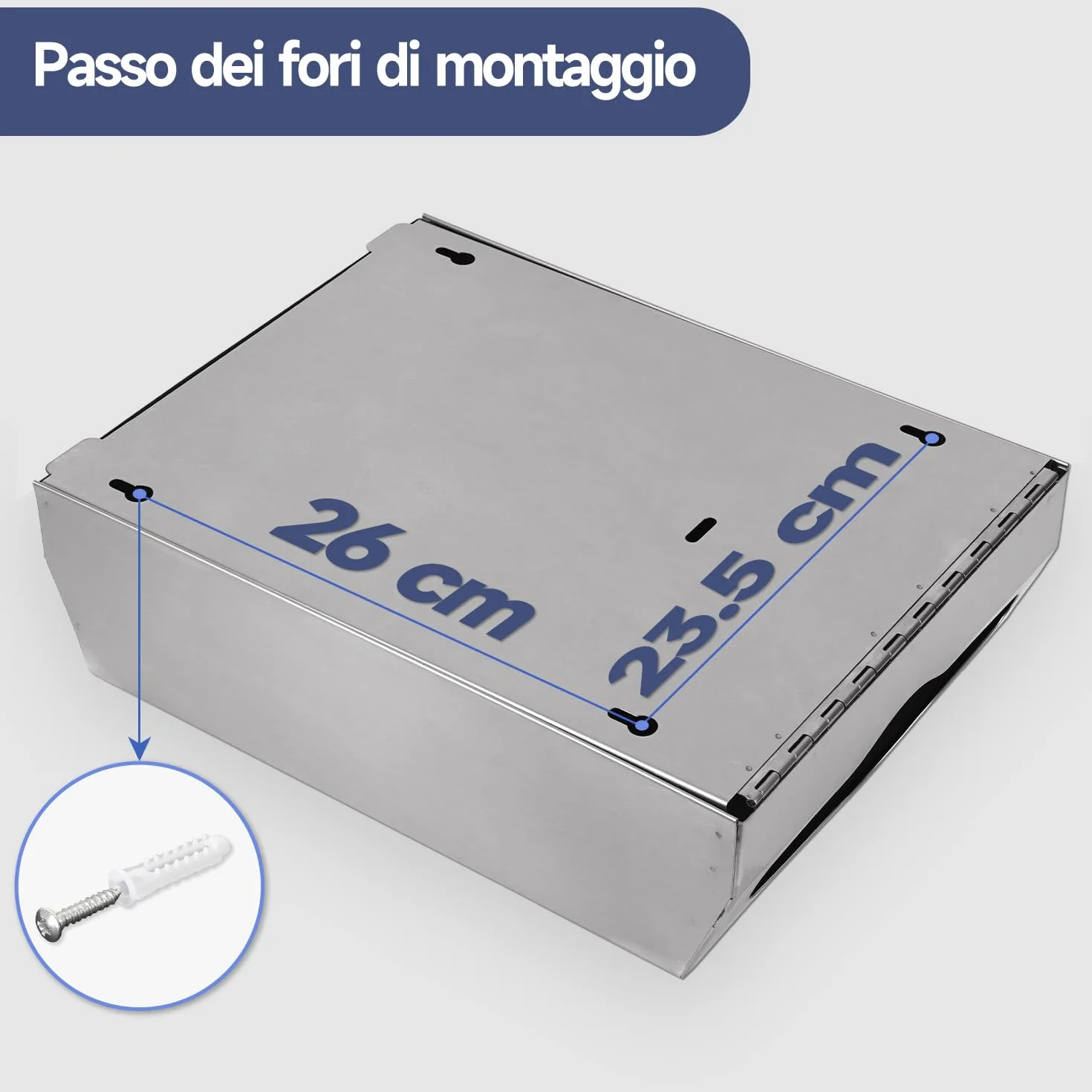 AIKE 400 Fogli Distributore di Asciugamani di Carta Commerciale in Acciaio Inox a Muro con Blocco AK5181