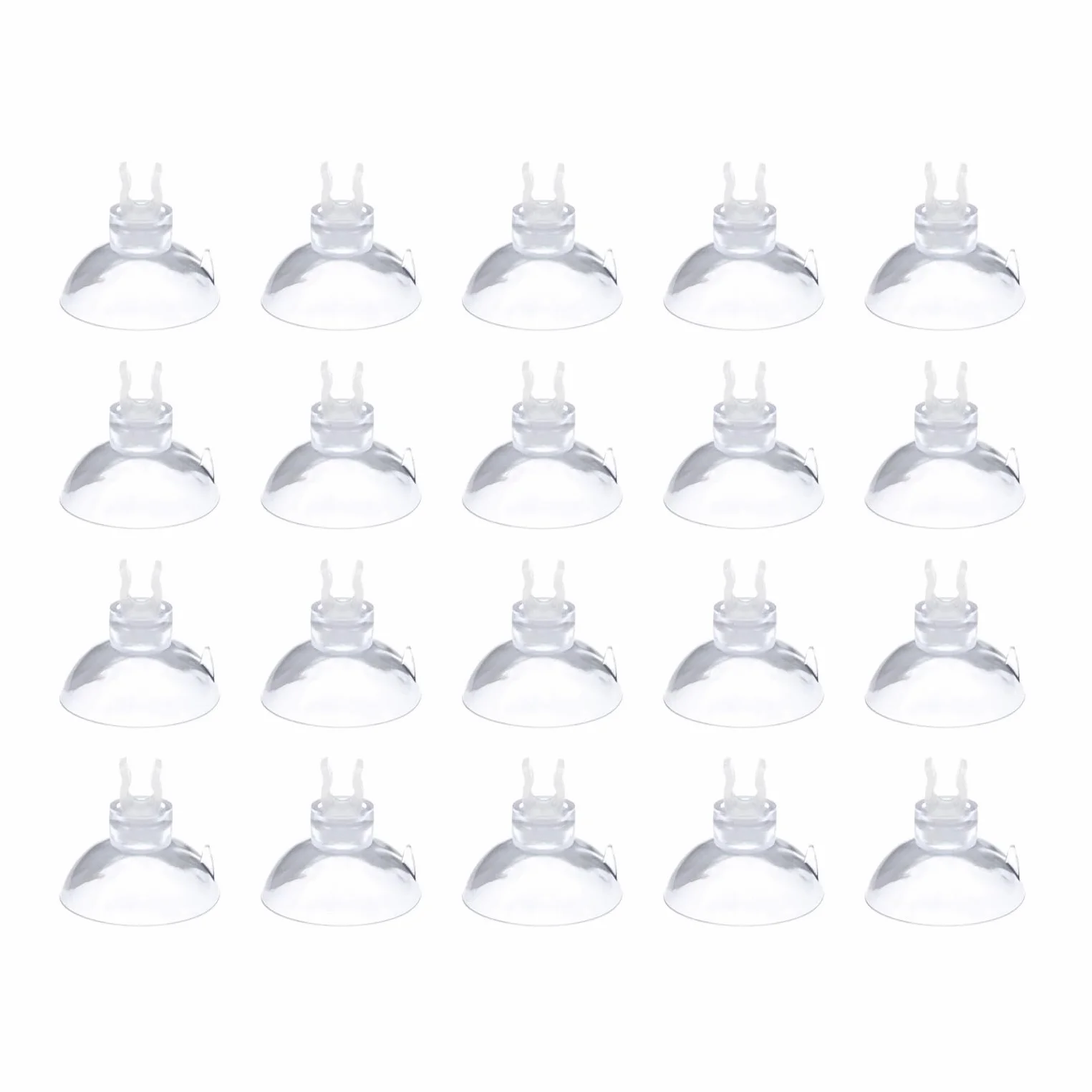 JZK 20PCS Clip a ventosa per acquario per tubo dell'aria dell'acquario da 4-6 mm, ventosa per tubo dell'aria per acquario, tubo della compagnia aerea Morsetto trasparente per supporto del tubo dell'ar