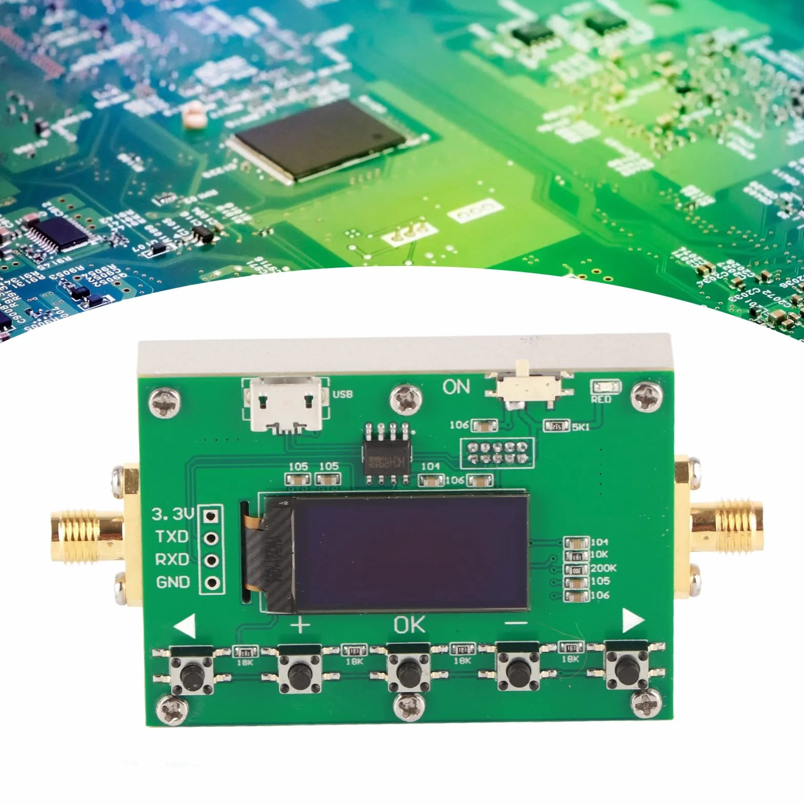 Aramox Modulo Attenuatore Programmabile Digitale PCB per Amplificatore Radio 0-31.75dB LF-6GHz