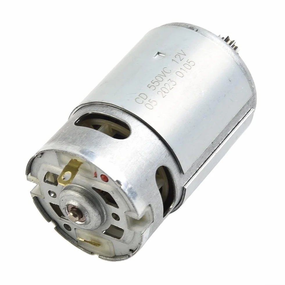 Motore elettrico per trapano elettrico a 9 denti/12 denti, 10 8V/12V/14 4V, affidabile per modello RS550, costruito per prestazioni e longevità (12 V 9 denti)