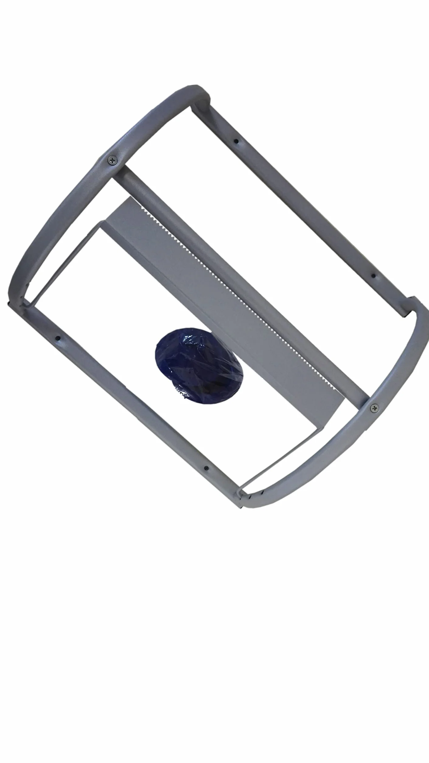 Tecnokit Dispenser portarotolo industriale da muro acciaio verniciato alluminio bobina 500 strappi 29 cm 38x35x18h