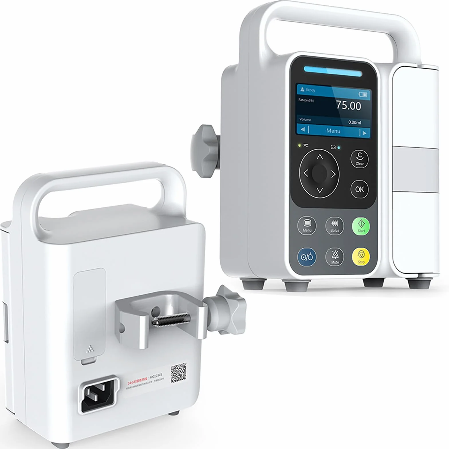 Pompa Di Infusione Automatica, Pompa Per Infusione Ad Alta Precisione Con Display LCD Da 3 Pollici, Infusione IV Ad Alta Precisione E Regolabile Con Allarme, Calibrazione, Per Ospedale, Clinica