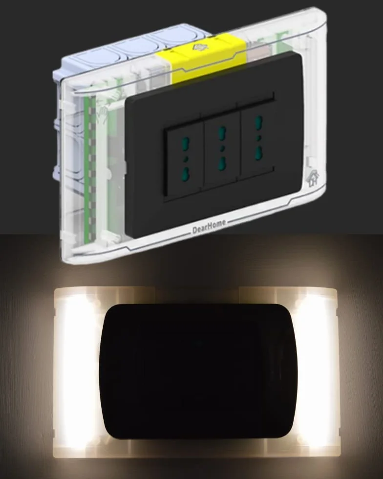 Lampada Emergenza Wi-Fi, Illuminatore Emergenza Wi-Fi con Web Server Integrato, Luce Emergenza da Presa