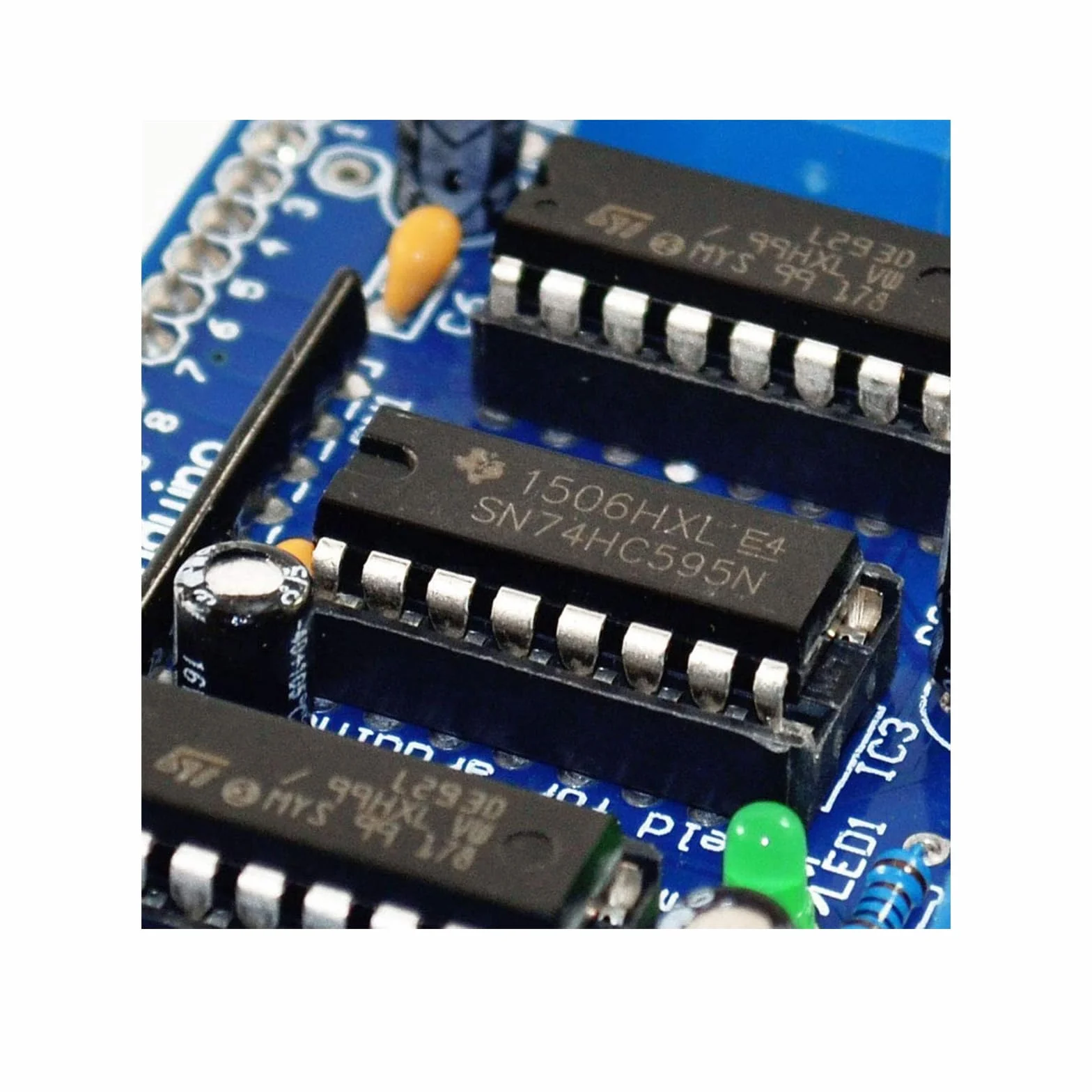 Set di 6 protezioni per driver motore CC L293D e scudi driver per motore passo-passo (schede di espansione), compatibili con Arduino Duemilanove e Raspberry Pi