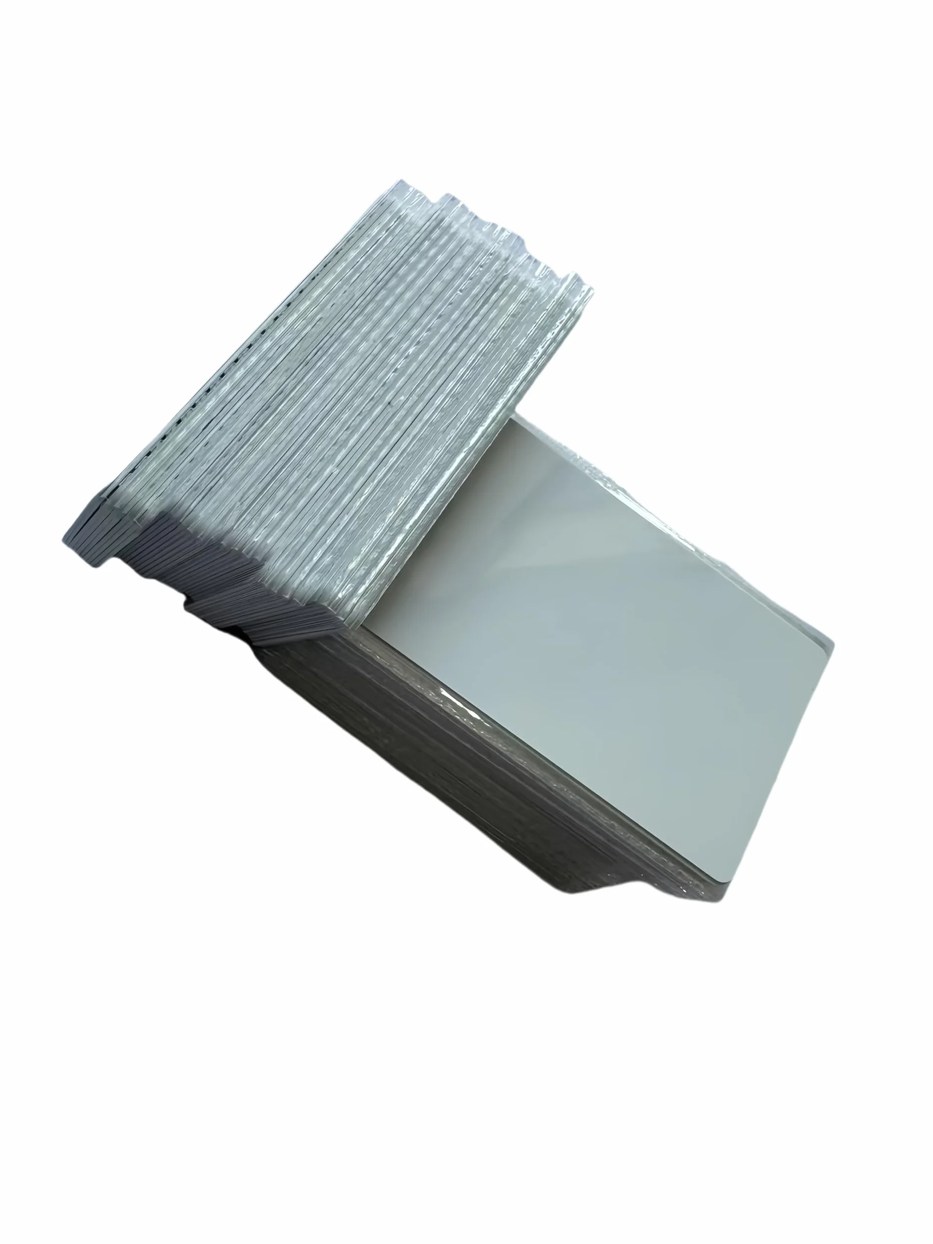 Scheda RFID a doppia frequenza 125 khz EM4100 e 13,56 MHz RFID 1K PVC bianco (confezione da 100) (bianco)