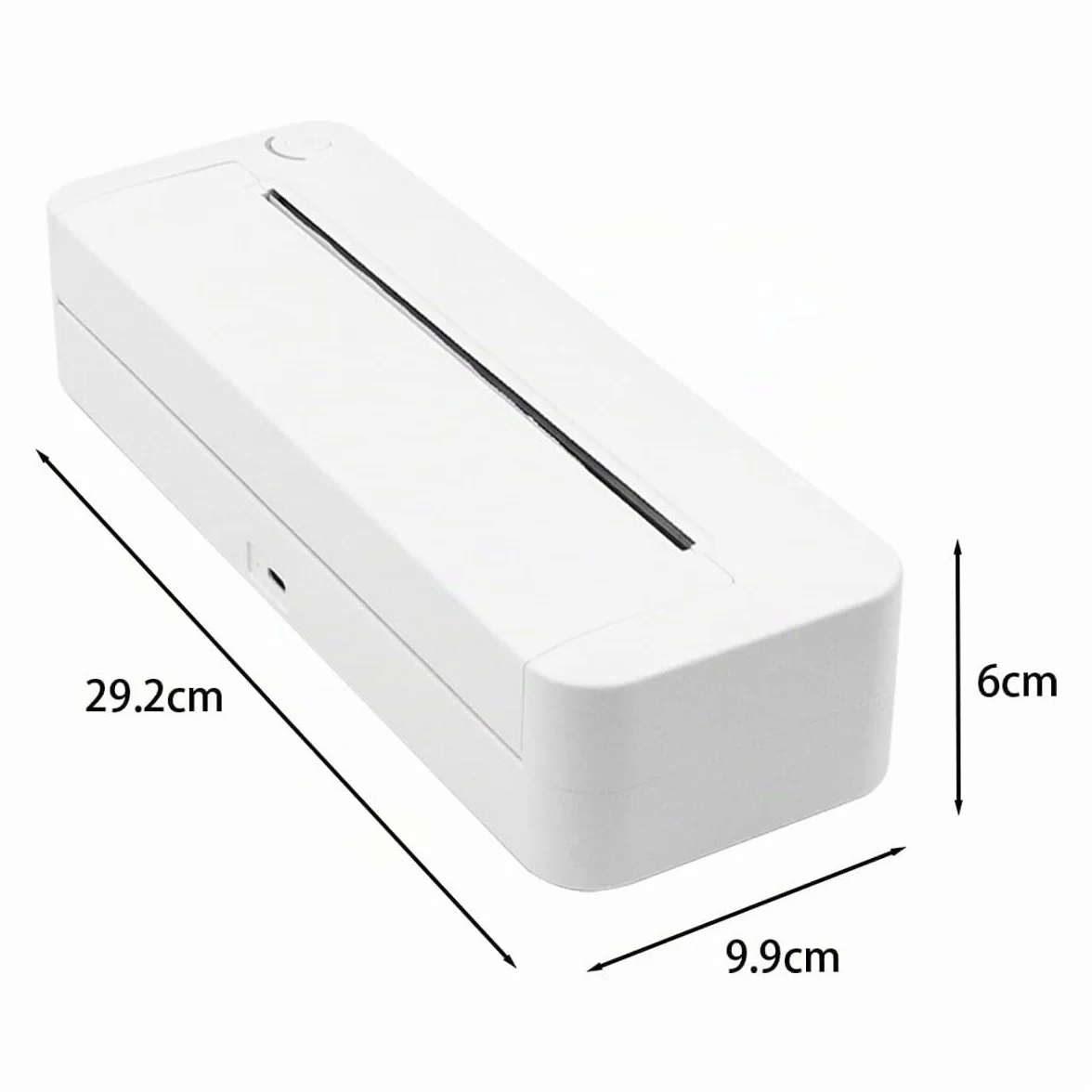 Stampante Termica Bianca Stampante Portatile per Android e iOS Stampante Wireless per Carta Termica A4/4/3/2