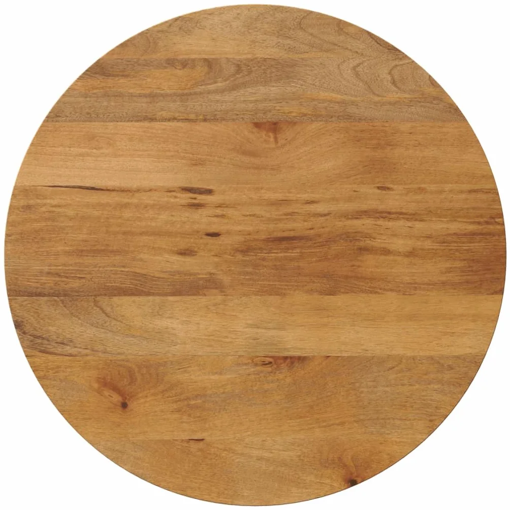 vidaXL Piano per Tavolo Ø 80x3,8 cm Rotondo in Legno Massello di Mango Piano per Tavolo Rotondo Piano Sostituzione Tavolo Piano Tavolo in Legno