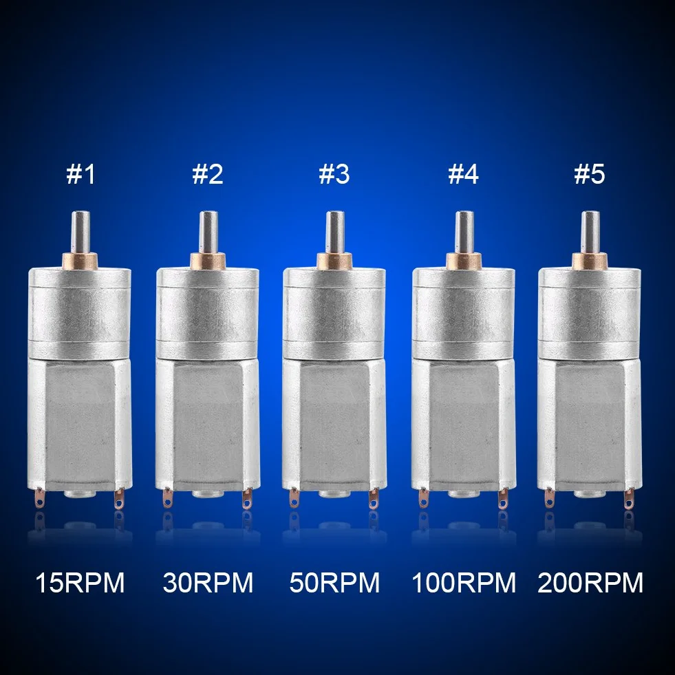 Motoriduttore DC 12V 15~200 RPM 20mm 100RPM Akozon