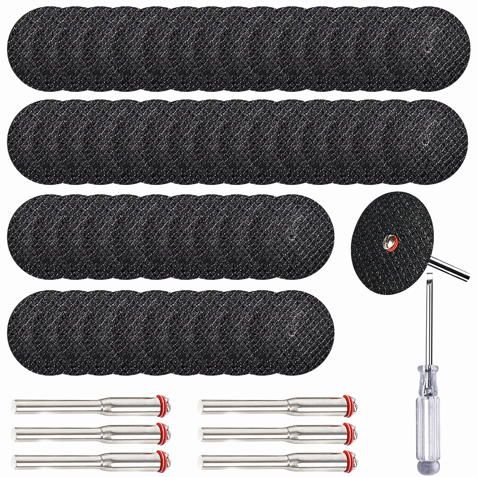 100 dischi da taglio 32 mm, mini dischi da taglio in metallo con 10 punte da 3 mm, disco da taglio dritto per metallo, alluminio, acciaio, pietra e meh