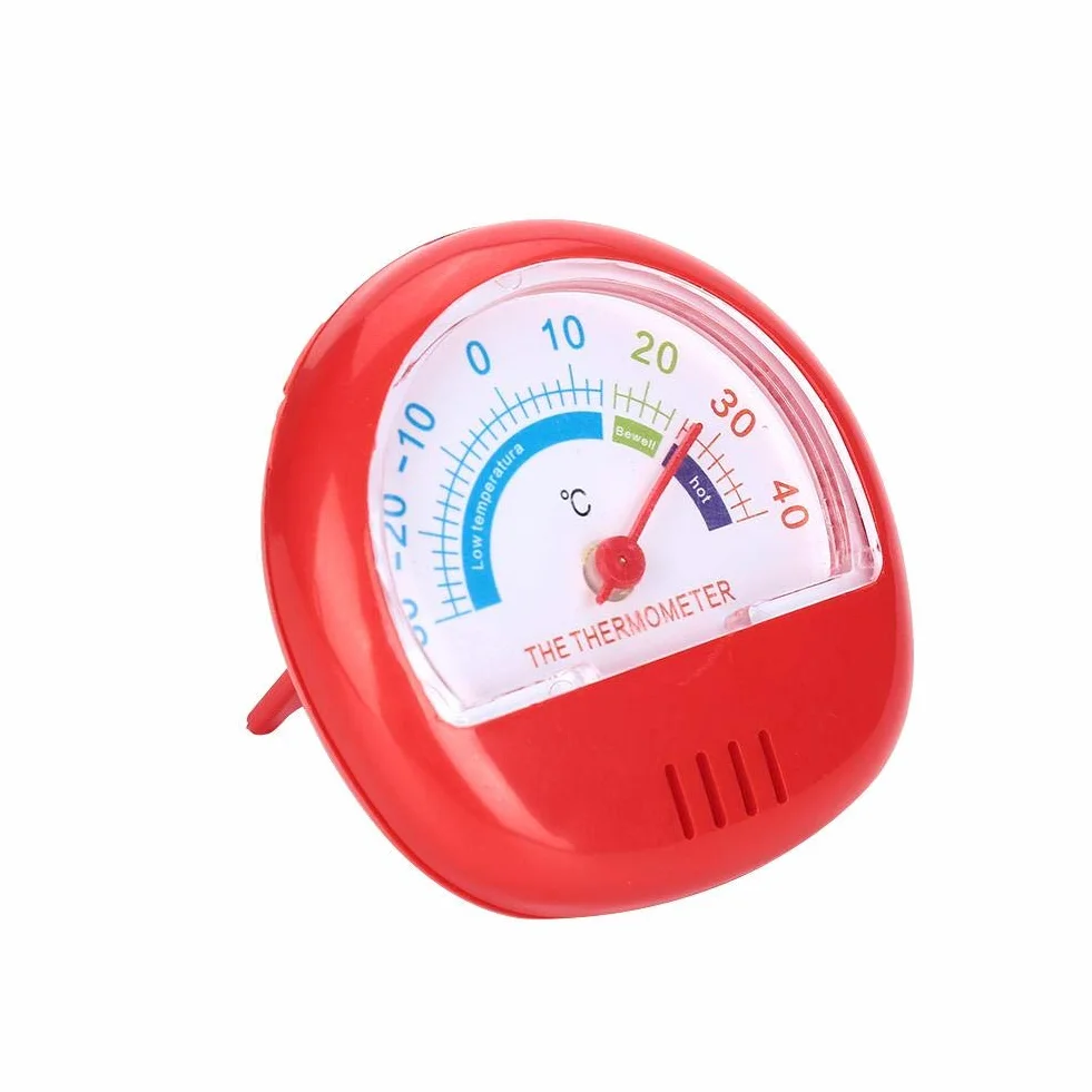 Termometro Frigo e Congelatore, Rosso, Meccanico, Analogico, ABS, 1 Unità
