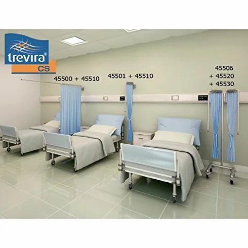 GIMA 45510 Tenda Trevira per Braccio a Parete e Cabine, 225 cm Larghezza x 180 cm Altezza, Azzurra
