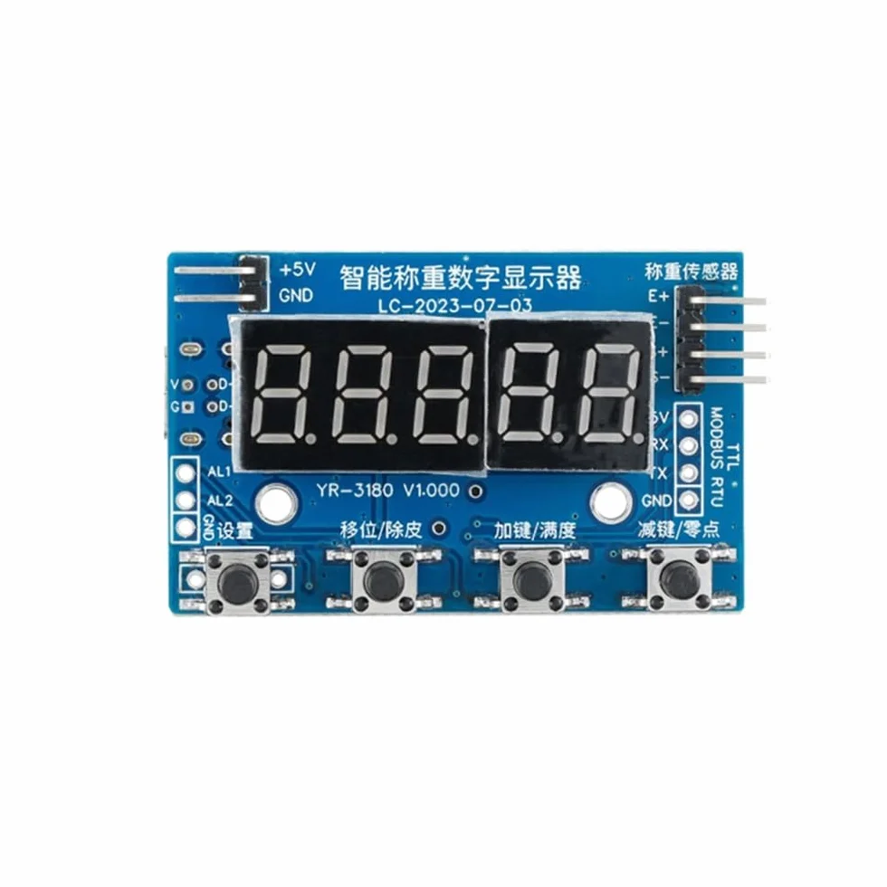 Module Cella di Carico Digitale,Sensori di Pesatura a 24 Bit Modbus Seriale TTL con Display