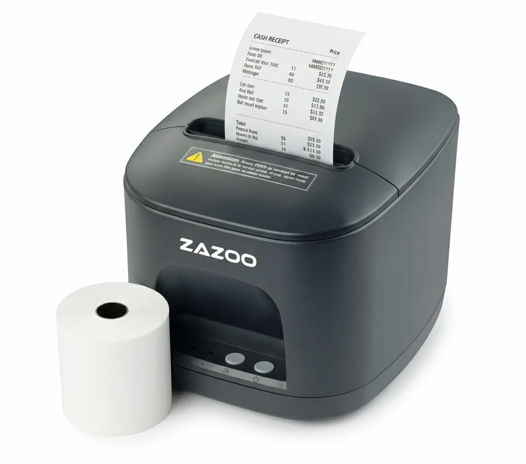 Geon Stampante Termica 80mm - Stampa Scontrini - Stampante Senza Inchiostro - Taglio Automatico Completo e Parziale - Connessione USB e Wi-Fi - Velocità 250 mm/s - Compatibile con Windows