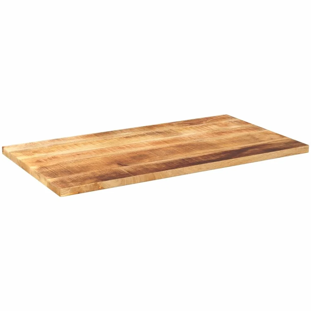 vidaXL Piano per Tavolo 110x50x2,5cm Rettangolare Legno Mango Grezzo, Piano per Tavolo Rettangolare, Piano Tavolo in Legno, Piano per Tavolo da Pranzo