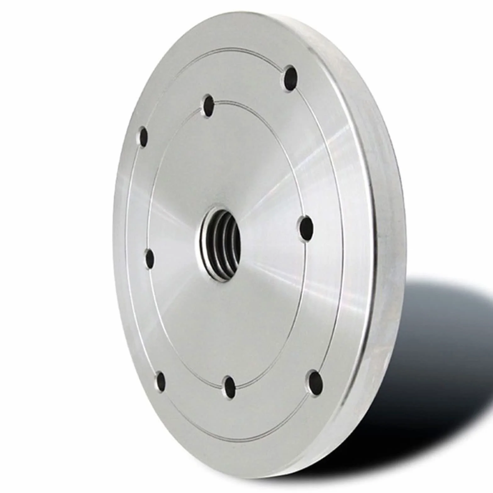Flangia del mandrino per tornio per legno da 2 '' 3 '' 4 '' 6 '', pannello per tornio in acciaio argentato, accessori per utensili per tornitura del legno (dimensioni: 150 mm- M33 x 3,5)