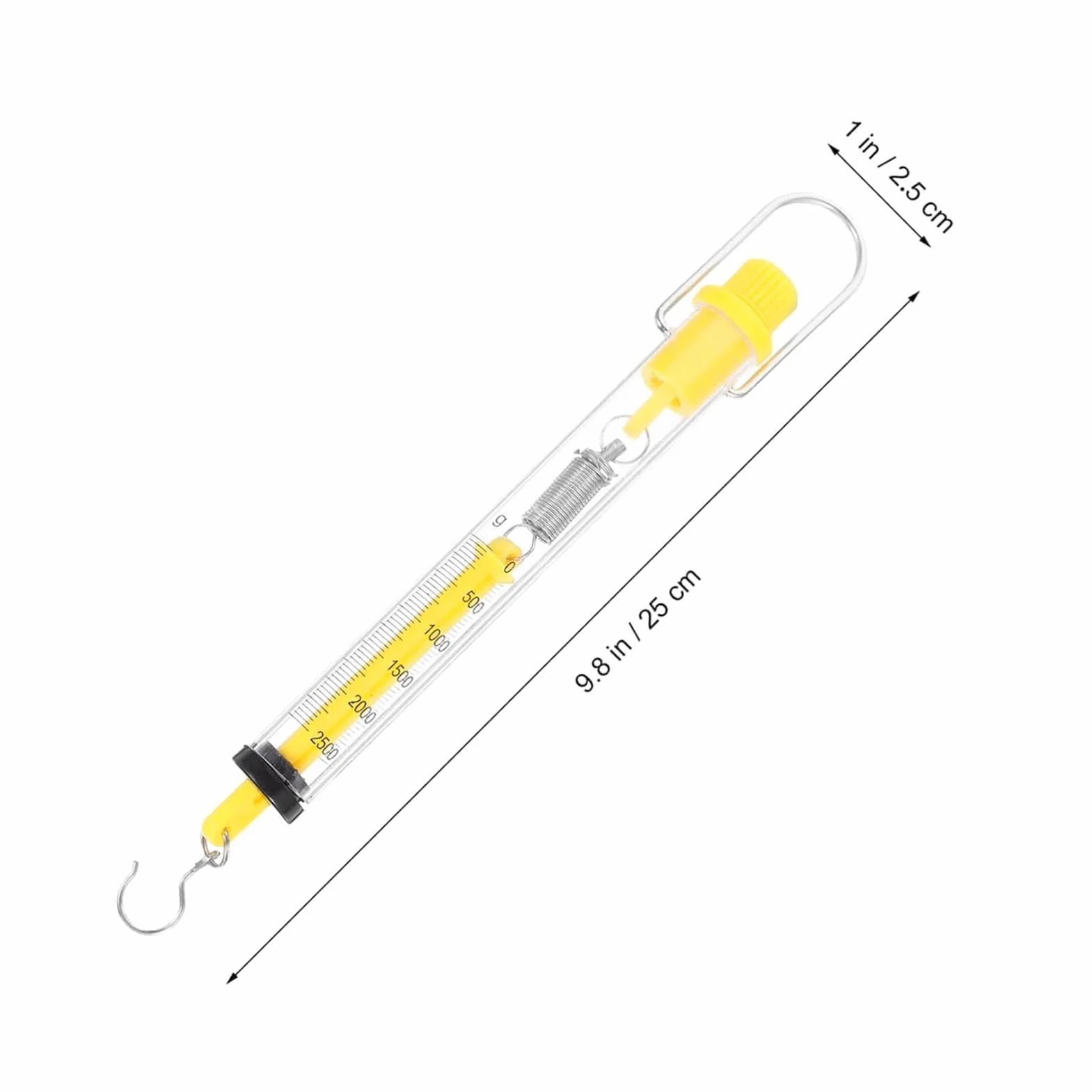 JINGLING Scaletta a molla Tubular Spring, capacità 2,5N | Dinamometro fisica,Per istituzioni scolastiche e laboratori educativi per scienze naturali