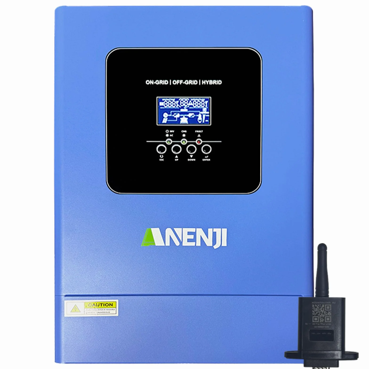 Inverter solare ibrido da 6200 W, singola fase e tree, 48 VDC a 230 VAC, inverter sinusoidale puro fino a 12 dispositivi in parallelo, può alimentare l'alimentazione nella rete, con modulo