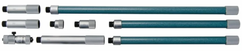 Mitutoyo 137-204 Micrometro interno 2 punti IMZ-1000, 50-1000 mm | 0,01 mm, misura interna, prolunghe, custodia