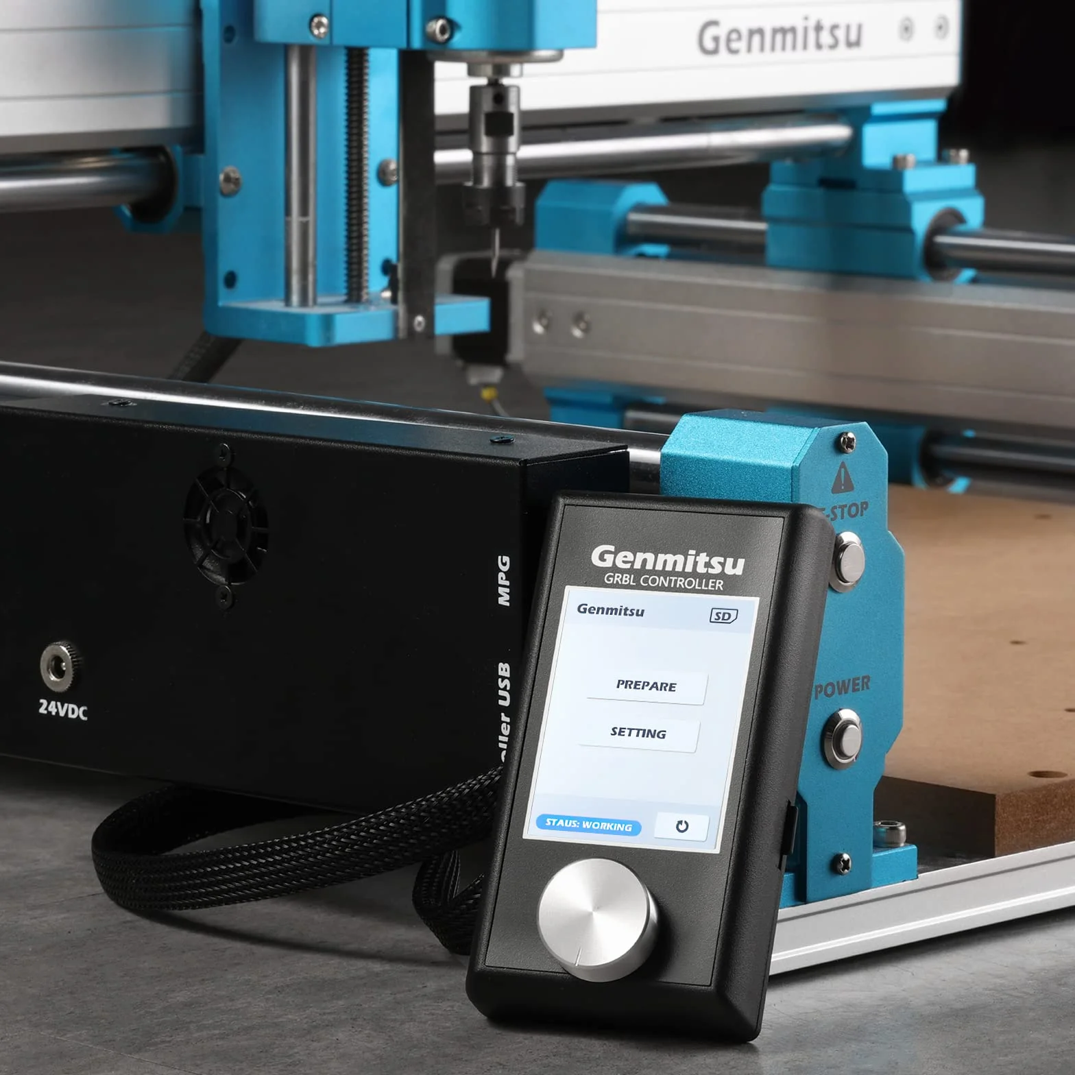 Genmitsu CNC fresatrice modulo di controllo offline, manopola per controllo offline e 4 assi Genmitsu 4040-PRO, 4040 Reno
