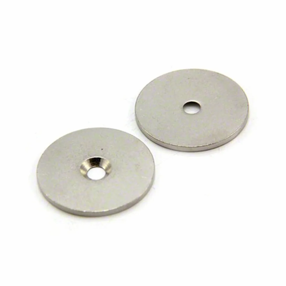 Disco in Acciaio 32mm x 2mm x 4mm per Magneti - Pacco da 10