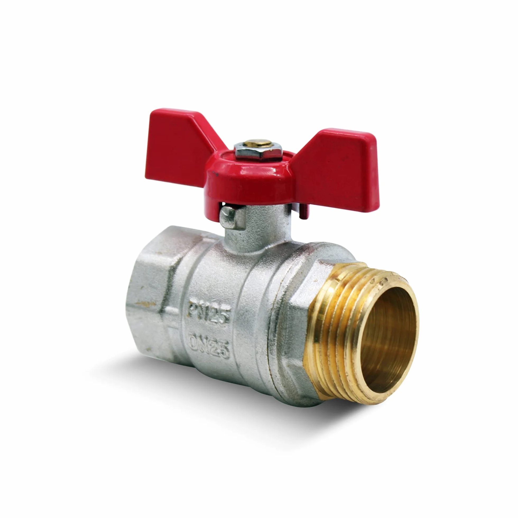 DOJA Barcelona Valvola a Farfalla 1/2" PN-25 M-F Ottone Acqua