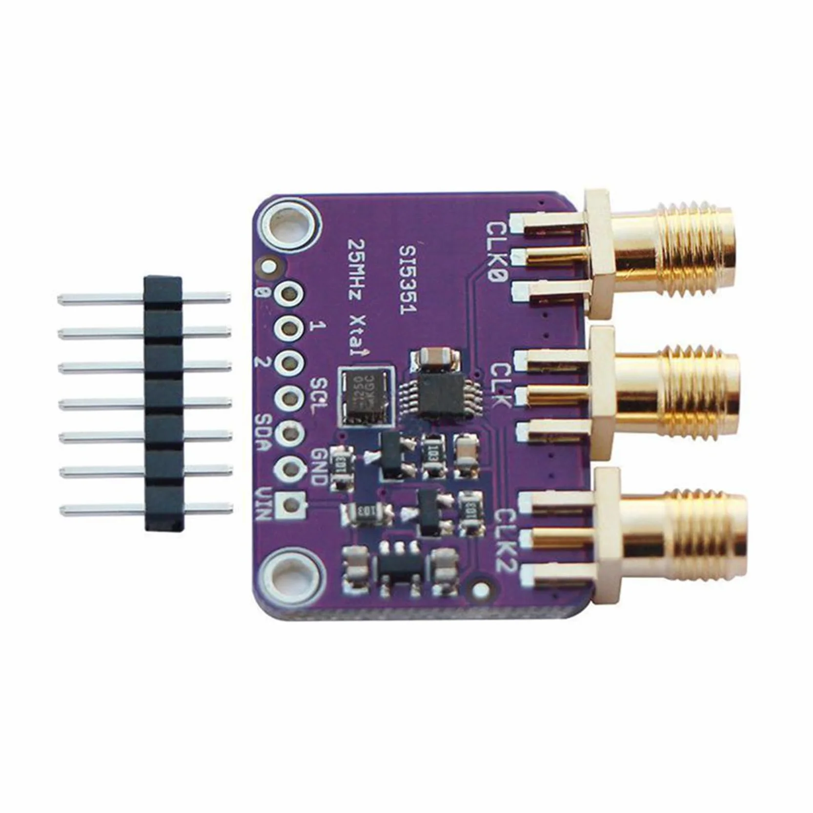 4X Si5351A Scheda di Sblocco del Generatore di Clock I2C 25 MHz 8Khz A 160Mhz per D9I2