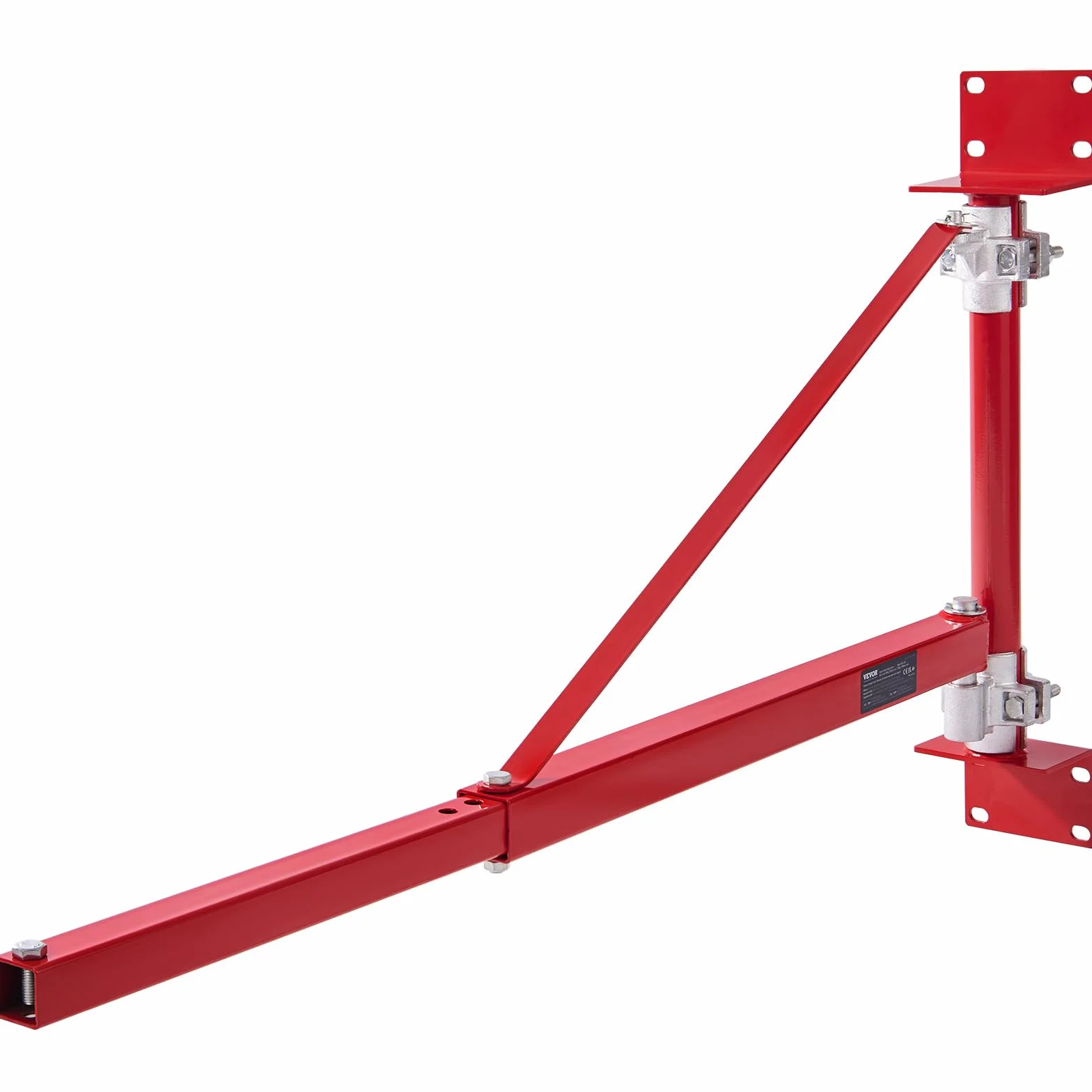 HODOY Bandiera per Paranco Elettrico, Braccio per la Gru Elettrica, Supporto del Braccio della Argano Elettrico 300KG, Braccio Girevole Oscillante Rotante Nuovo 180°（con barra di estensione）