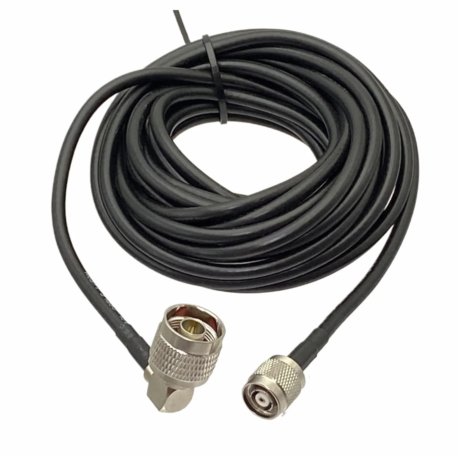 1 Pz RG58 RP-TNC Jack Maschio a N plug Connettore ad angolo retto RF Coassiale Jumper Cavo a spirale 4 pollici ~ 50 M(40M)