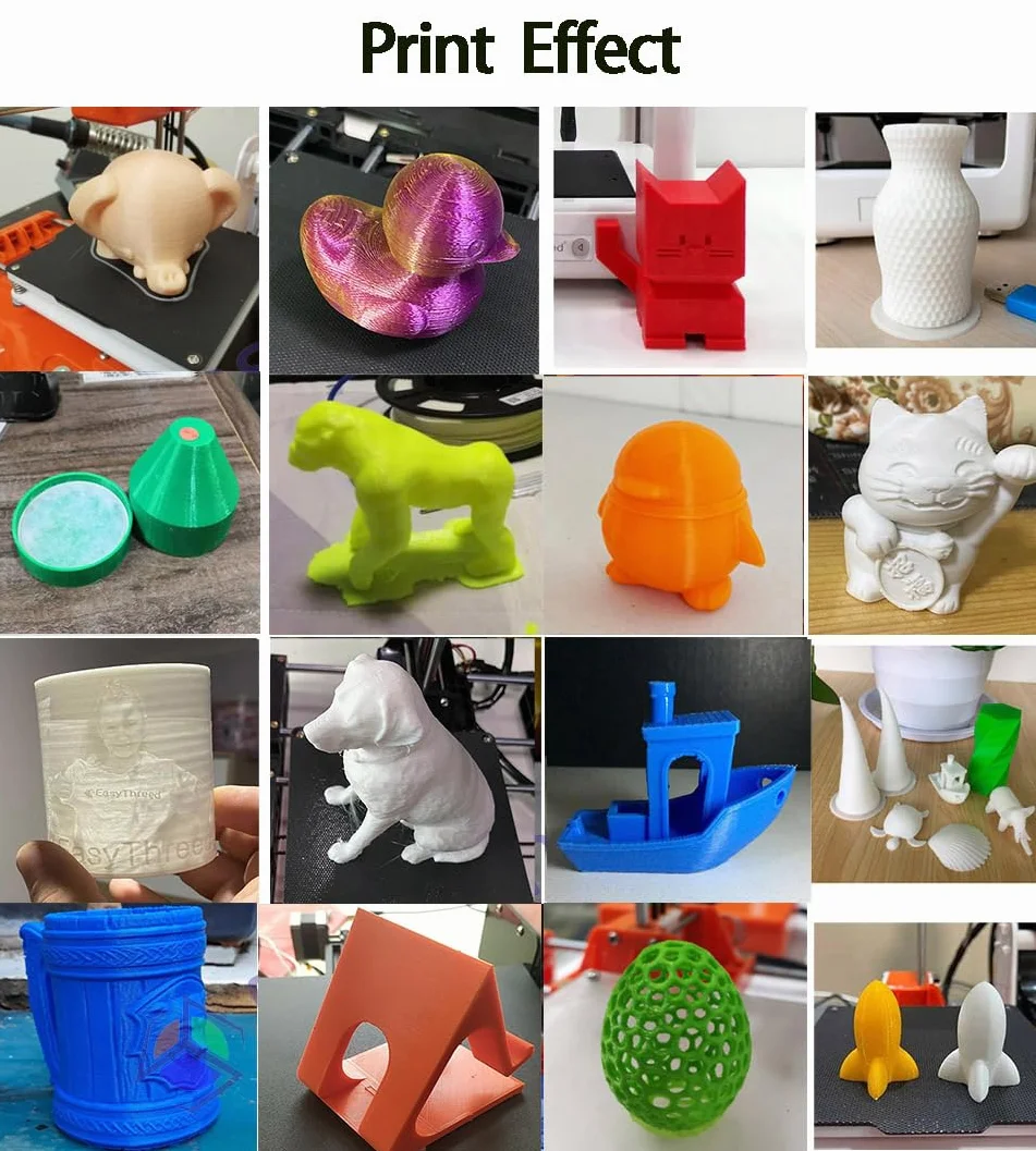 Stampante 3D di Stampa 3D da Mm per Principianti con Filamento TPU PLA da 1,75 Mm, Supporta PC o OS X, Facile da Usare, Silenziosa, Portatile, Rimovibile Piattaforma