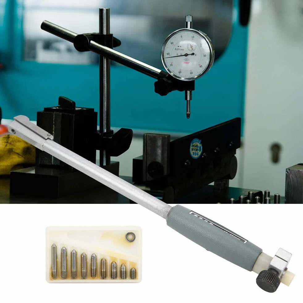Set di Aste per Alesametri Interni, 0,01 Mm Indicatore di Fori Ad Alta Precisione Asta per Alesametri con Campo di Misura 18-35 Mm, Lega di Alluminio(18-35 mm)