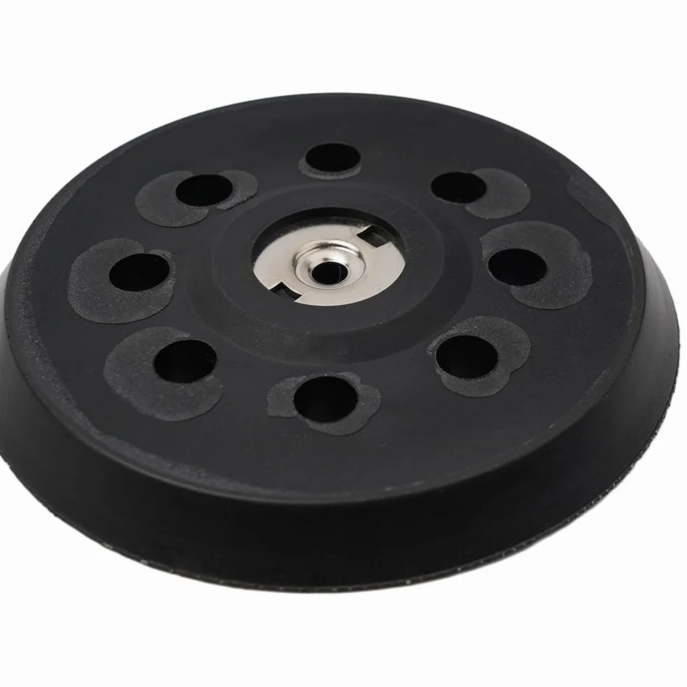 Platorello abrasivo per Metabo SXE 325 & Intec 425 – Piastra posteriore in poliuretano ad alta elasticità (125 mm, 8 fori, 13 mm di spessore)