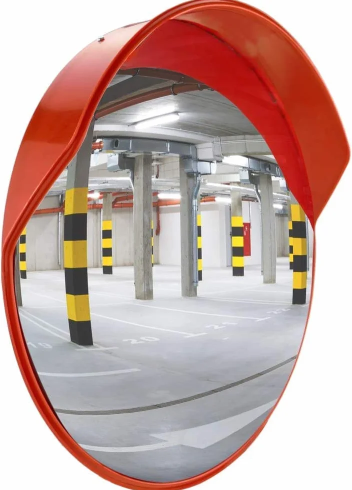 Specchio convesso - Modello B314P - Realizzato in policarbonato - Ideale per aree a scarsa visibilità - Interno/Esterno - Antipioggia - Visione da 4 m - 30 cm - Dicoal