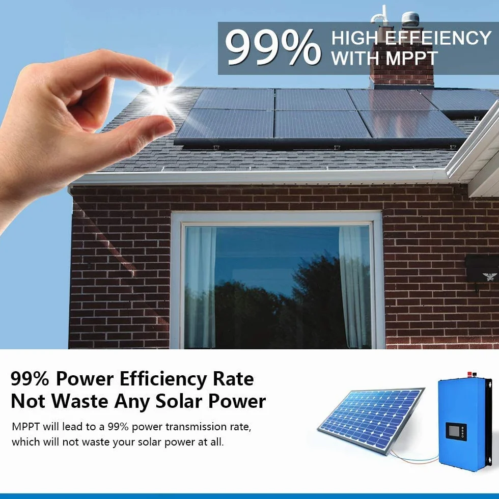 Y&H 2000 W Grid Tie Inverter Power Limiter LCD Display DC50-90 V Solar Input AC185-265 V Output SUN-2000GTIL2-H