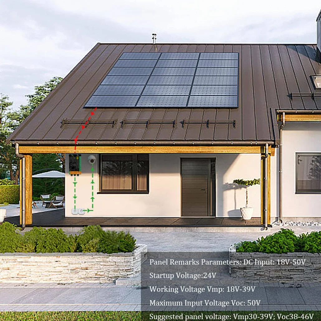Y&H Invertitore per pannello solare Grid Tie da 350W da DC 26V-46V ad AC 230V micro inverter sinusoidale Centrale elettrica a balcone
