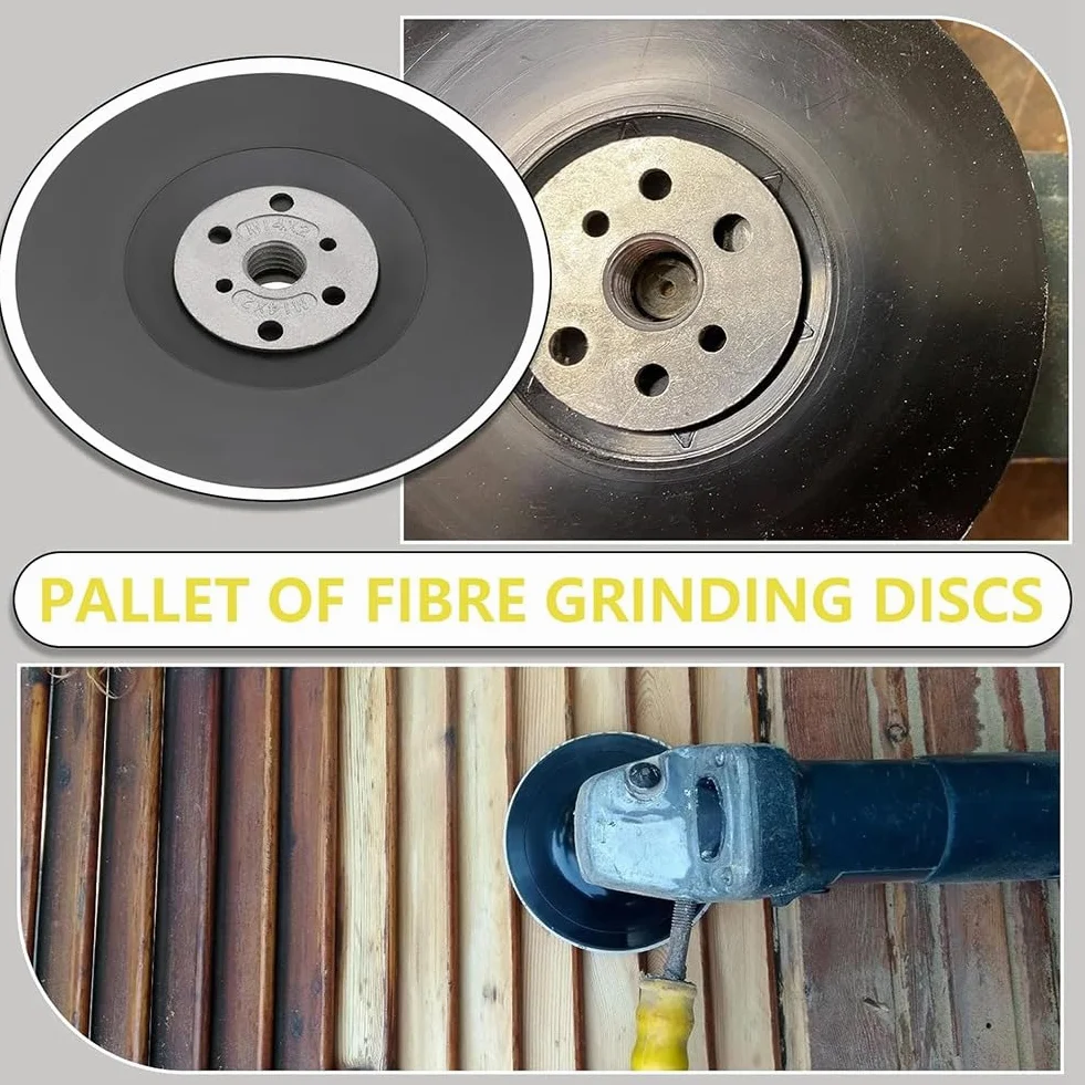 3 cuscinetti di supporto per smerigliatrice angolare in plastica, compatibili con smerigliatrice a disco con filettatura interna M14, diametro 115 mm
